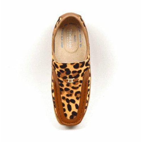 British Walkers Power Cheetah Design Men's Leather Custom Made Slip Ons Shoes by British Walkers – Don't Panic Shoes