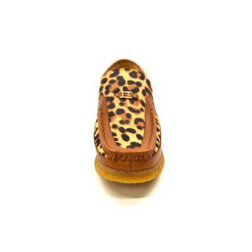 British Walkers Power Cheetah Design Men's Leather Custom Made Slip Ons Shoes by British Walkers – Don't Panic Shoes