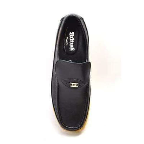 British Walkers Power Men's Black Leather Crepe Sole Slip Ons Shoes by British Walkers – Don't Panic Shoes