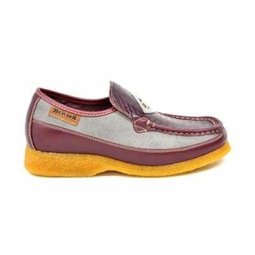 British Walkers Power Men's Burgundy And Gray Snake Skin Leather Shoes by British Walkers – Don't Panic Shoes