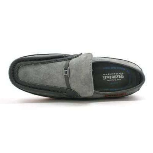 British Walkers Power Men's Grey Suede Old School Slip On Shoes by British Walkers – Don't Panic Shoes