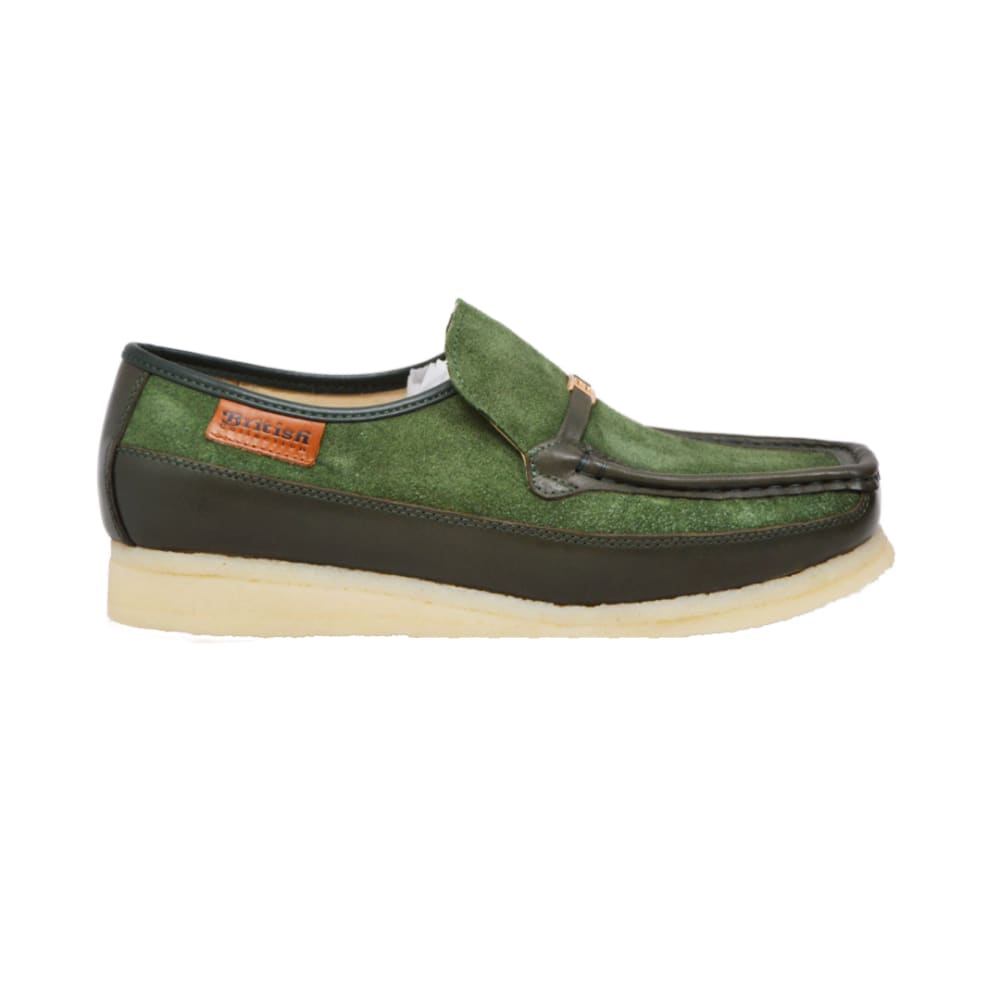 BritiSh Walkers Power Plus – Leather & Suede Men’s Crepe Sole Slip - On | Handcrafted Mixed - Material Comfort With Classic Heritage Style Shoes by British Walkers – Don't Panic Shoes