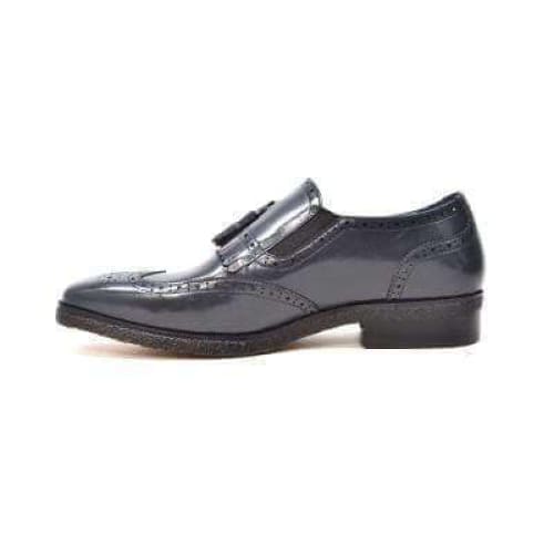 British Walkers Rick Men's Navy Leather Slip On Shoes by British Walkers – Don't Panic Shoes