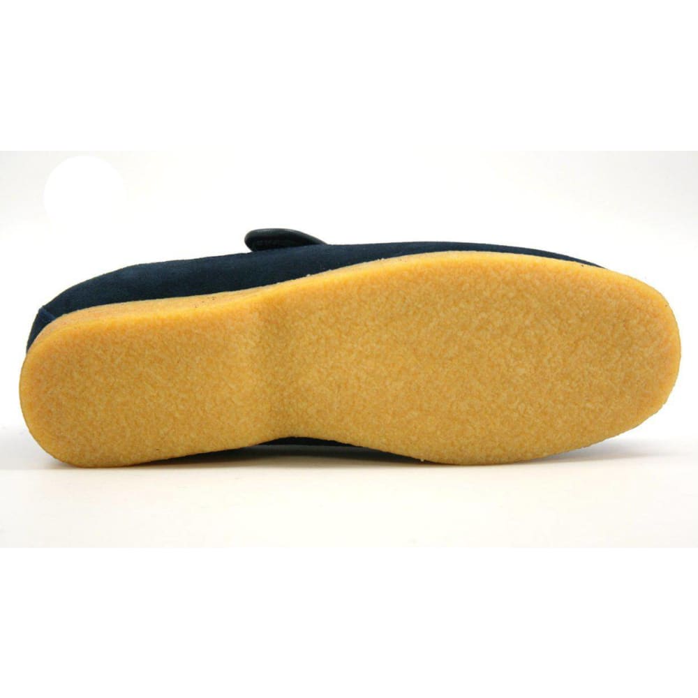 British Walkers Royal Men's Leather And Suede Crepe Sole Shoes With Velcro Strap Shoes by British Walkers – Don't Panic Shoes