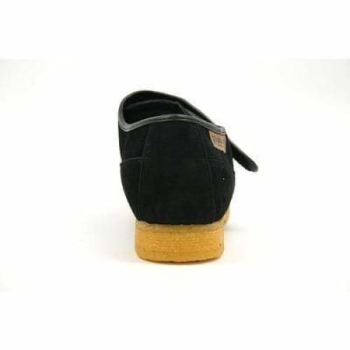 British Walkers Royal Old School Men's Black Leather And Suede Slip Ons Shoes by British Walkers – Don't Panic Shoes