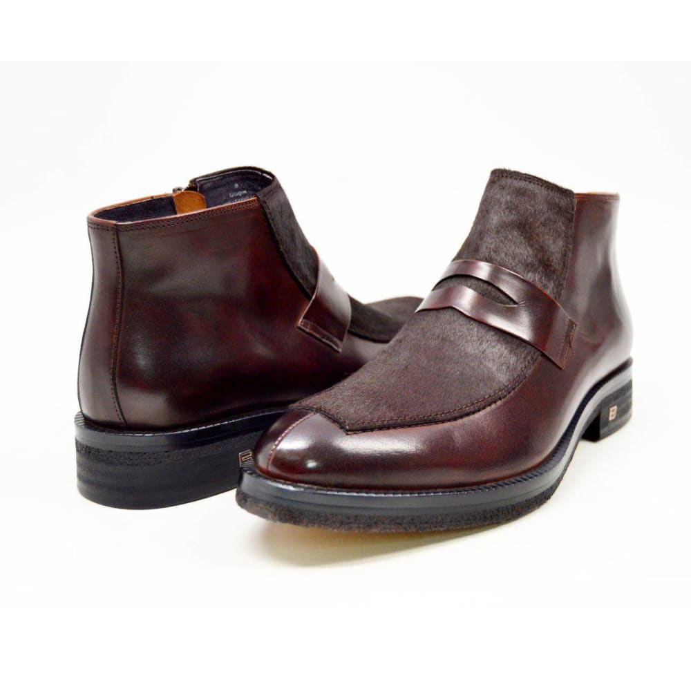 British Walkers Shick Men's Unique Leather And Pony Skin Boots Shoes by British Walkers – Don't Panic Shoes