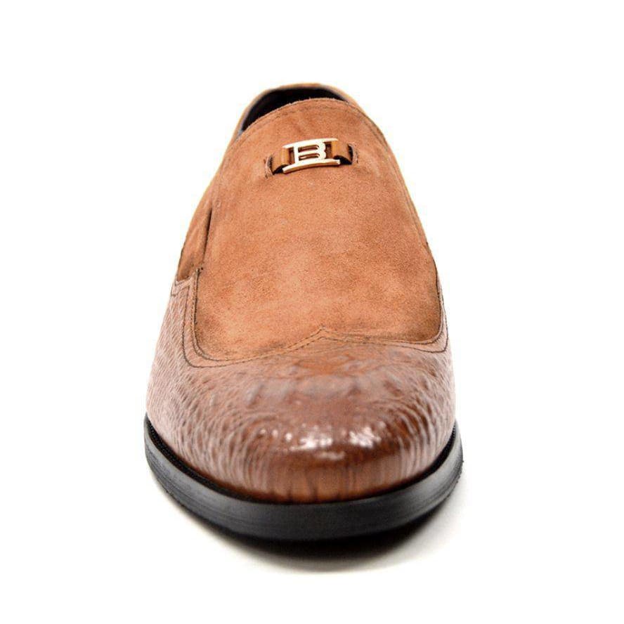 British Walkers Shiraz Croc Men's Crocodile Leather And Suede Loafers Shoes by British Walkers – Don't Panic Shoes