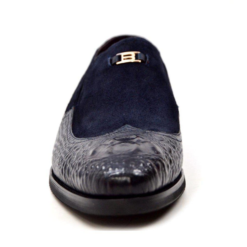 British Walkers Shiraz Croc Men's Crocodile Leather And Suede Loafers Shoes by British Walkers – Don't Panic Shoes