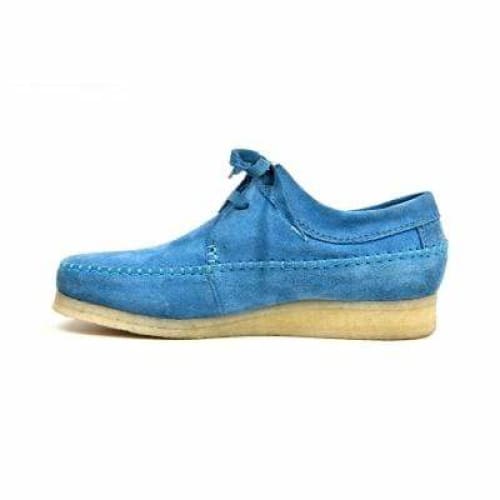 British Walkers Somerset Low Top Style Men's Light Blue Suede Crepe Sole Shoes by British Walkers – Don't Panic Shoes