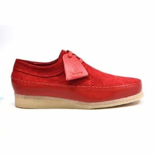 British Walkers Somerset Low Top Style Men's Red Suede Crepe Sole Shoes by British Walkers – Don't Panic Shoes