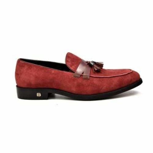 British Walkers Space Men's Burgundy Leather Loafers Shoes by British Walkers – Don't Panic Shoes