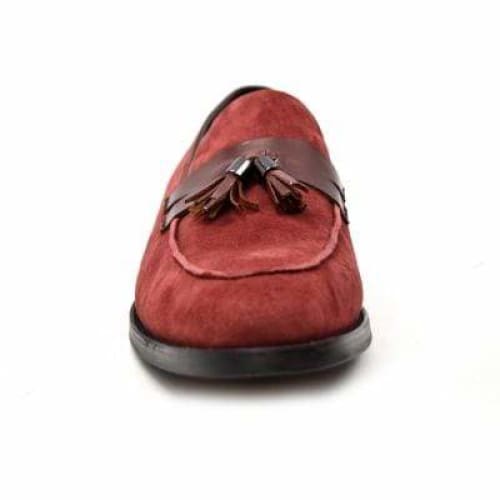 British Walkers Space Men's Burgundy Leather Loafers Shoes by British Walkers – Don't Panic Shoes