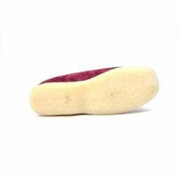 Thumbnail for British Walkers Stone Men’s Wine Red Pattern Suede Slip