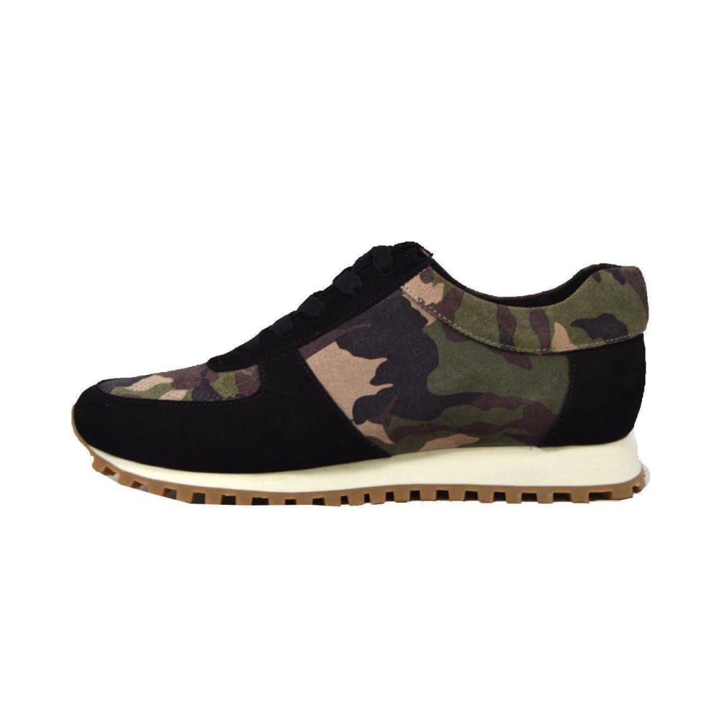British Walkers Surrey Men's Black Camo Low Top Sneakers Shoes by British Walkers – Don't Panic Shoes