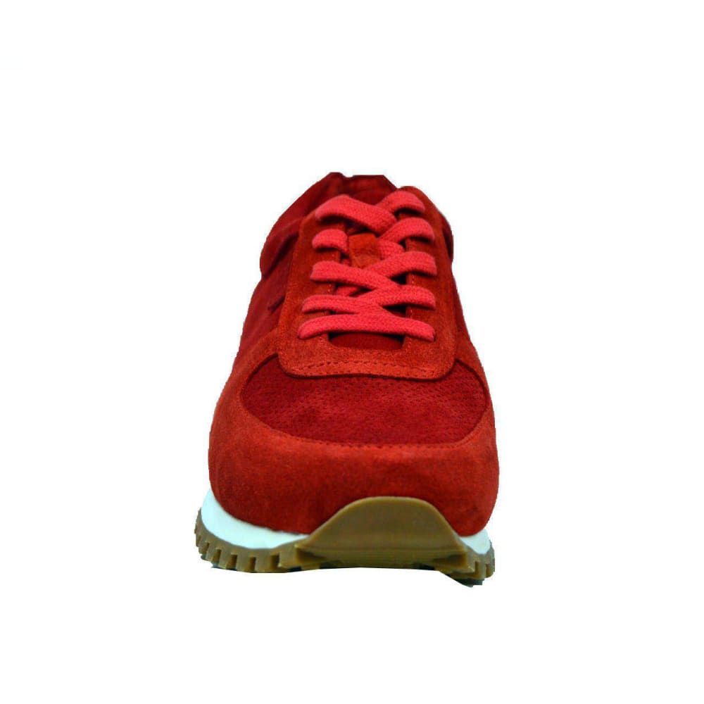 British Walkers Surrey Men's Red Low Top Sneakers Shoes by British Walkers – Don't Panic Shoes