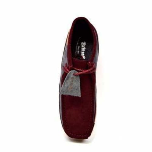 BritiSh Walkers Walker 100 – Burgundy & Gray Suede Men’s Chukka Boot | Smooth Two - Tone Craft With Modern Refined Style Shoes by British Walkers – Don't Panic Shoes