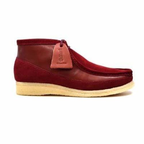 BritiSh Walkers Walker 100 – Burgundy Suede & Leather Men’s Chukka Boot | Deep Two - Texture Craft With Confident British Luxe Style Shoes by British Walkers – Don't Panic Shoes