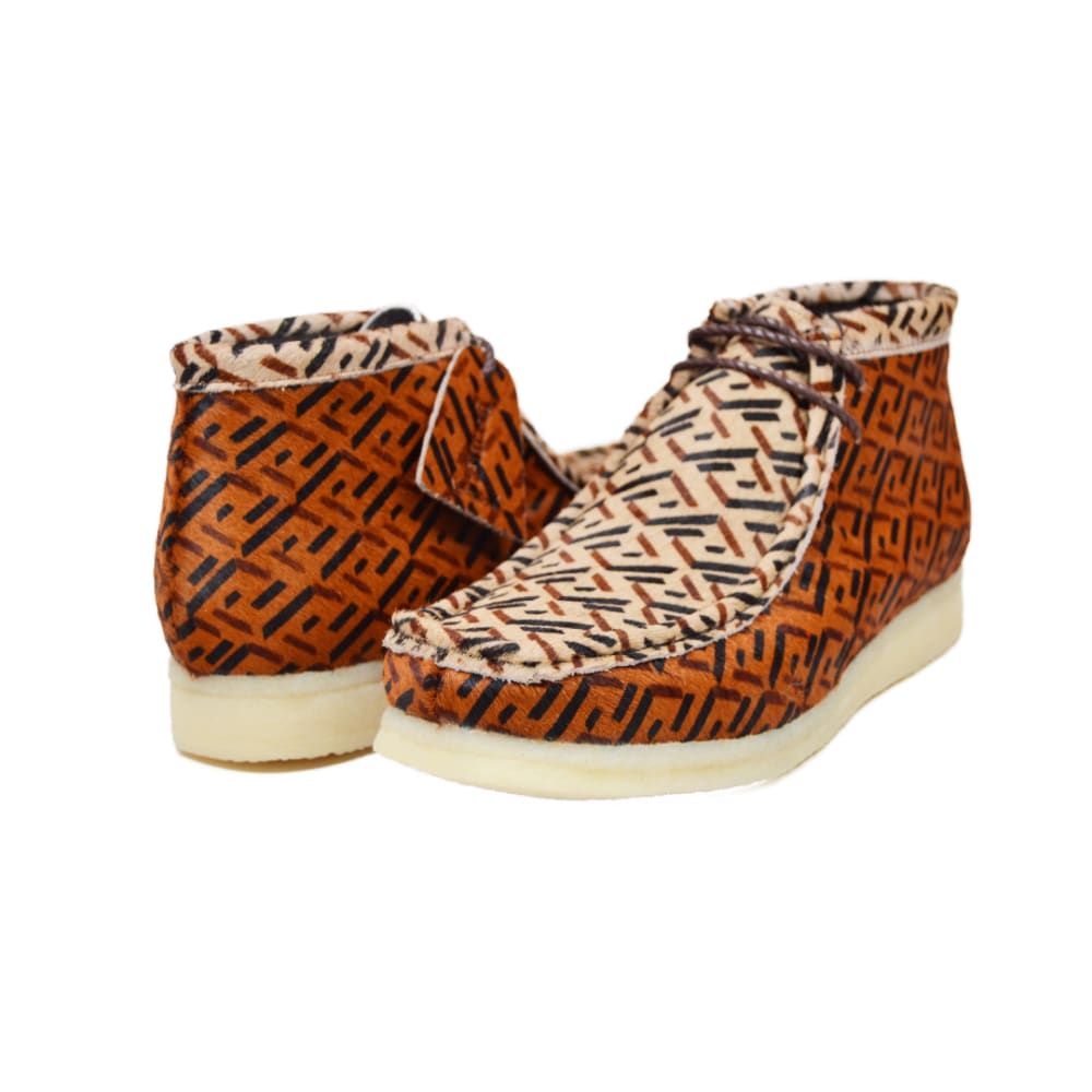 BritiSh Walkers Walker 100 Fur Men’s Special Edition Leather & Fur Chukka Boots – Handcrafted Winter Luxury With Bold Vintage Elegance Shoes by British Walkers – Don't Panic Shoes