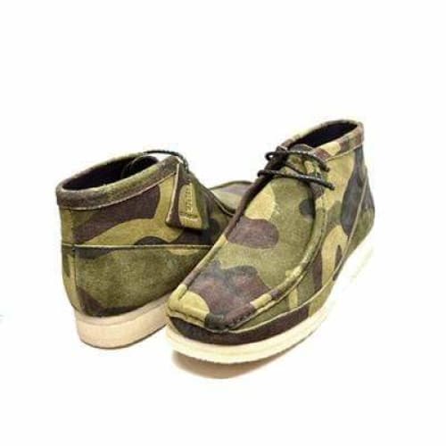 BritiSh Walkers Walker 100 – Green Camo Leather & Suede Men’s Chukka Boot | Urban Combat - Inspired Craft With British Luxe Precision Shoes by British Walkers – Don't Panic Shoes
