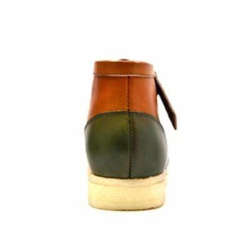 BritiSh Walkers Walker 100 – Green & Tan Leather Men’s Chukka Boot | Bold Two - Tone Craft With Timeless British Character Shoes by British Walkers – Don't Panic Shoes