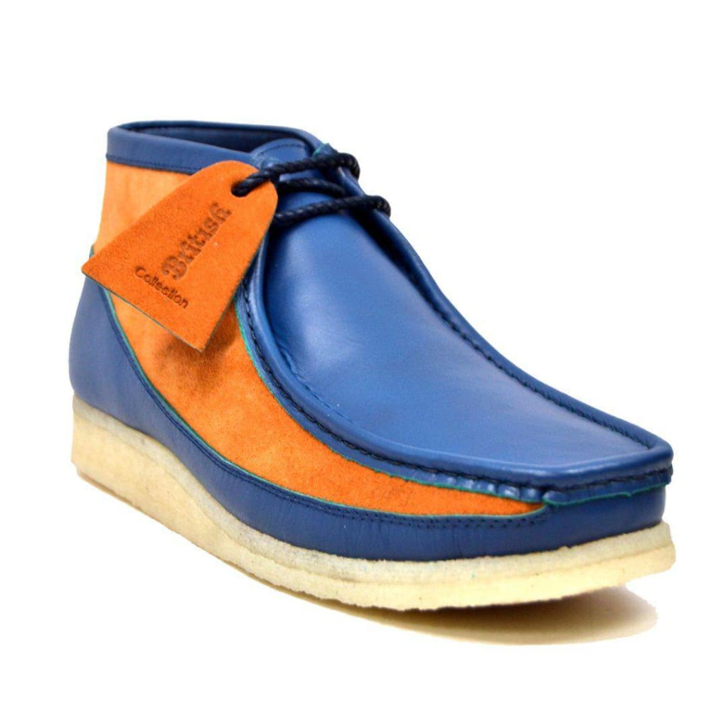 BritiSh Walkers Walker 100 – Leather & Suede Men’s Limited Edition High - Top Chukka Boot | Premium Mixed - Material Craft With Heritage Street Edge Shoes by British Walkers – Don't Panic Shoes