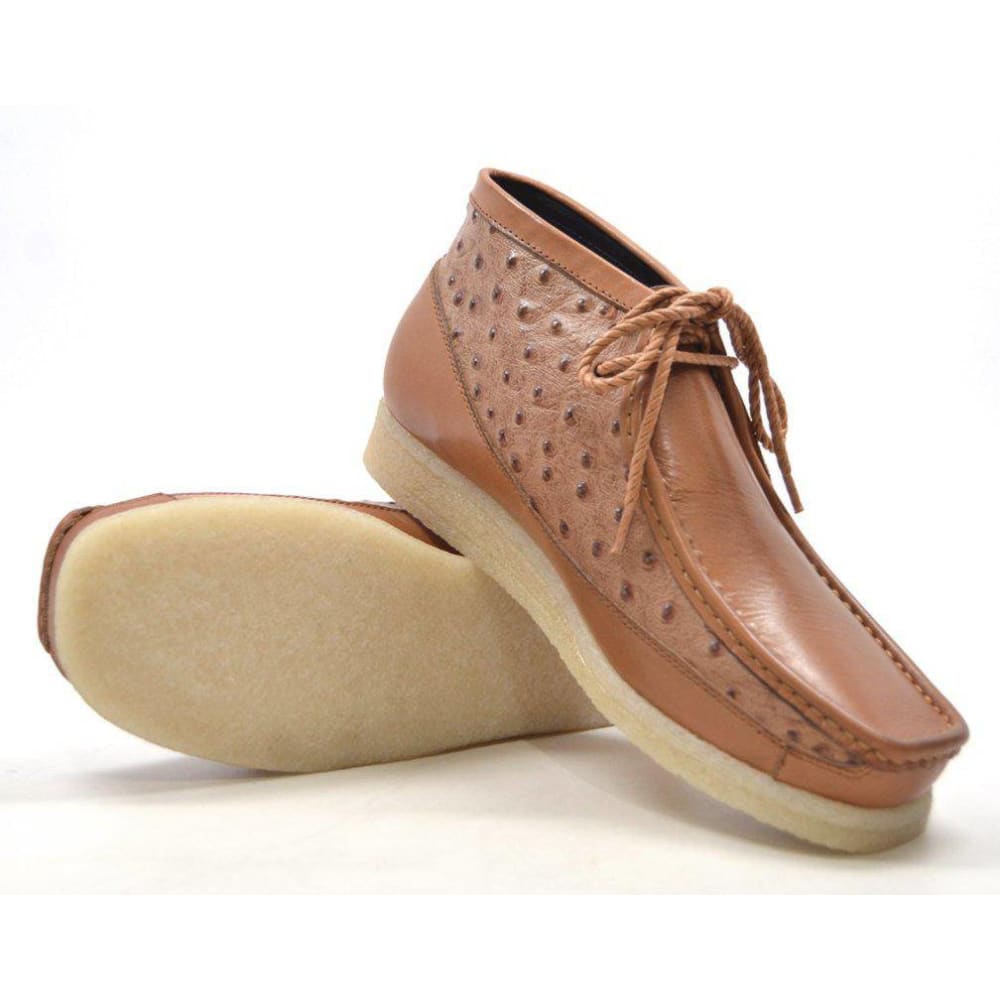 British Walkers Walker 100 Limited Edition Men's Ostrich Leather Chukka Boots Shoes by British Walkers – Don't Panic Shoes