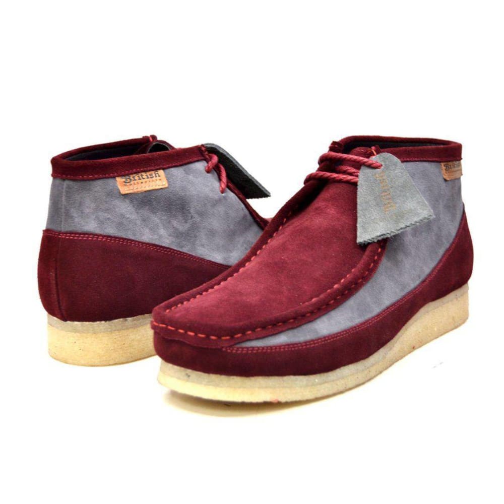 BritiSh Walkers Walker 100 – Limited Edition Suede Two Tone Men’s High - Top Chukka Boot | Handcrafted Soft - Touch Craft With Modern Heritage Style Shoes by British Walkers – Don't Panic Shoes