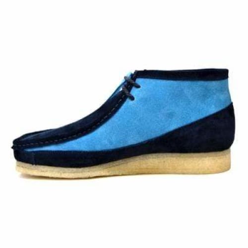 BritiSh Walkers Walker 100 – Navy & Sky Blue Suede Men’s Chukka Boot | Two - Tone Craft With Modern Street Elegance Shoes by British Walkers – Don't Panic Shoes