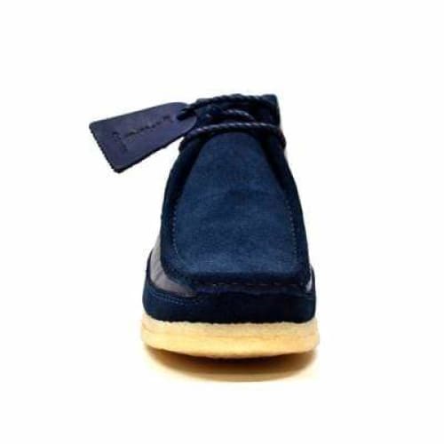 BritiSh Walkers Walker 100 – Navy Suede & Leather Men’s Chukka Boot | Modern Mixed - Material Craft With Classic British Cool Shoes by British Walkers – Don't Panic Shoes