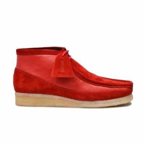 BritiSh Walkers Walker 100 – Red Suede & Leather Men’s Chukka Boot | Bold Two - Tone Craft With Signature Heritage Style Shoes by British Walkers – Don't Panic Shoes