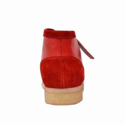 BritiSh Walkers Walker 100 – Red Suede & Leather Men’s Chukka Boot | Bold Two - Tone Craft With Signature Heritage Style Shoes by British Walkers – Don't Panic Shoes