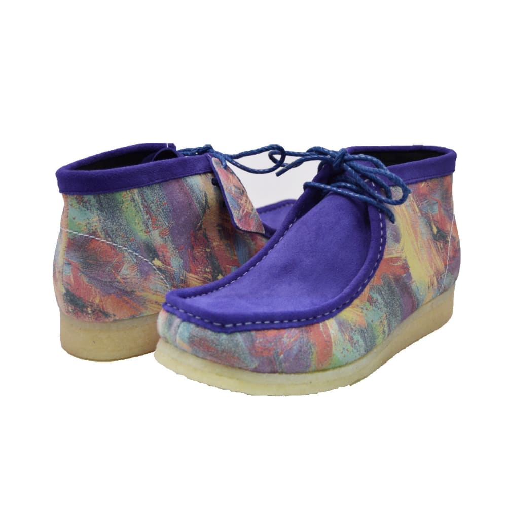 BritiSh Walkers Walker Paint Men’s Leather & Suede High - Top Sneakers – Handcrafted Designer Statement With Artistic Flair Shoes by British Walkers – Don't Panic Shoes