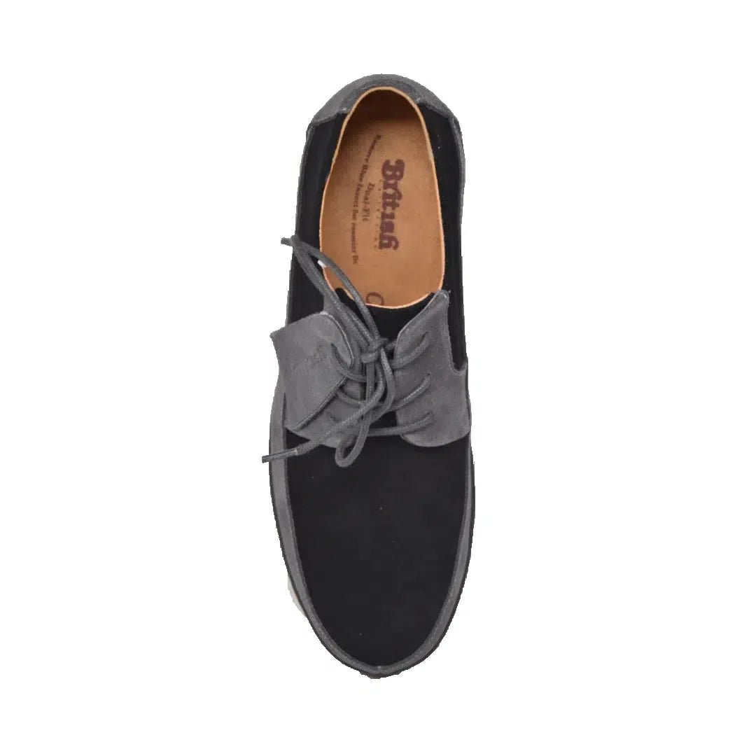 British Walkers Westminster Vintage Bally Style Men's Leather And Suede Low Top Sneakers Shoes by British Walkers – Don't Panic Shoes