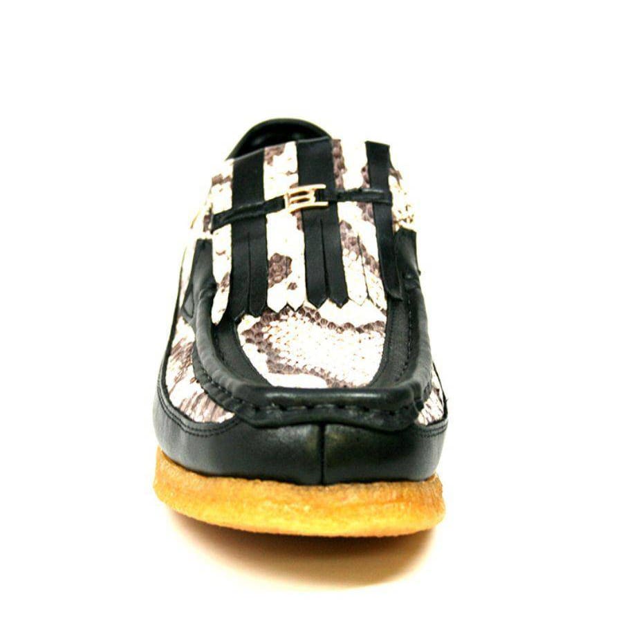 British Walkers Windsor Black Python Skin And Leather Custom Shoes Shoes by British Walkers – Don't Panic Shoes