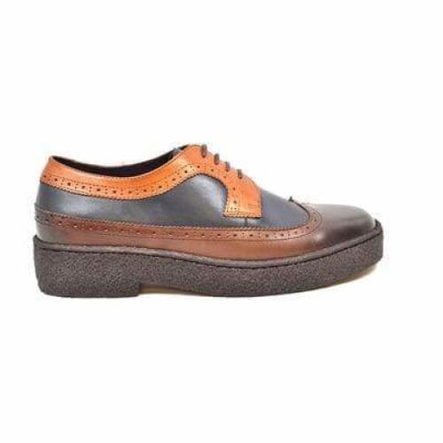 British Walkers Wingtip Low Cut 3 Tone Multicolor Leather Shoes by British Walkers – Don't Panic Shoes