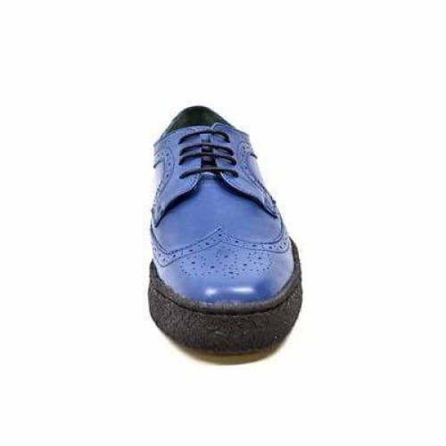 British Walkers Wingtip Low Cut Men's Cobalt Blue Leather Oxfords Shoes by British Walkers – Don't Panic Shoes