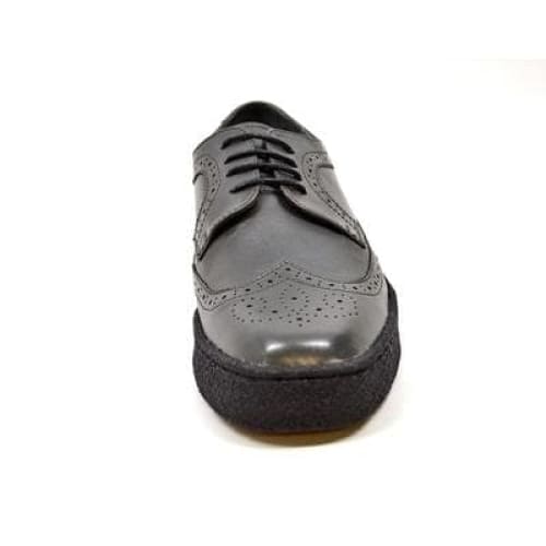 British Walkers Wingtip Low Cut Men's Dark Gray Leather Shoes by British Walkers – Don't Panic Shoes