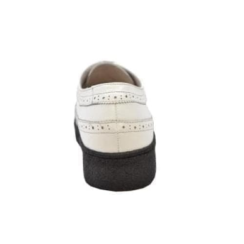 British Walkers Wingtip Low Cut Men's White Leather Oxfords Shoes by British Walkers – Don't Panic Shoes