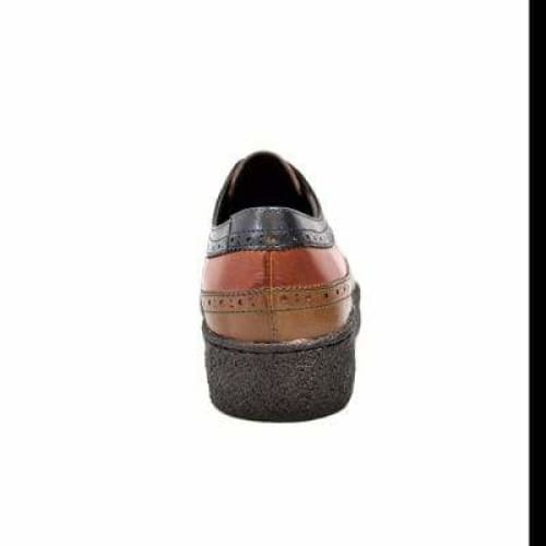 British Walkers Wingtip Men's 3 Tone Brown Rust And Navy Leather Oxfords Shoes by British Walkers – Don't Panic Shoes