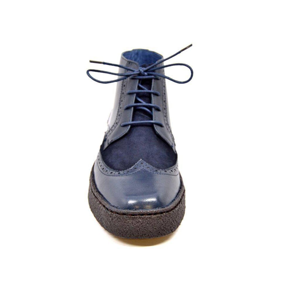 British Walkers Wingtips Limited Edition Men's Black Leather And Suede Chukka Boots Shoes by British Walkers – Don't Panic Shoes