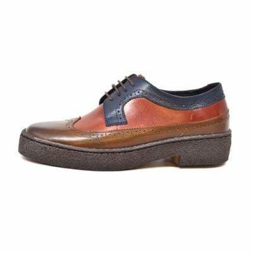 British Walkers Wingtips Men's Three Tone Multicolor Oxfords Custom Made To Order Shoes by British Walkers – Don't Panic Shoes
