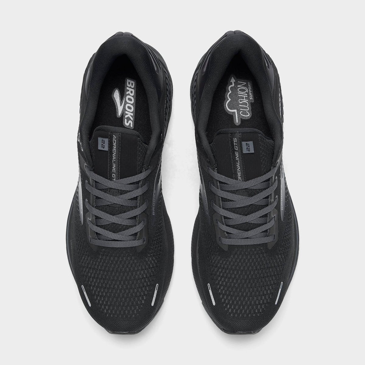 BrookS Adrenaline Gts 22 Men’s Black Ebony Stability Performance Running Shoes 1103661d020 Footwear by Brooks – Don't Panic Shoes
