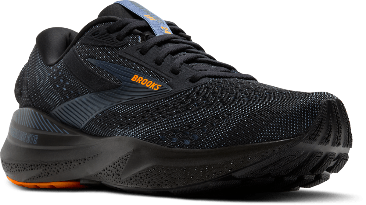 BrookS Adrenaline Gts 24 Men’s Black Country Blue Orange Stability Running Shoe 1104371d076 Footwear by Brooks – Don't Panic Shoes