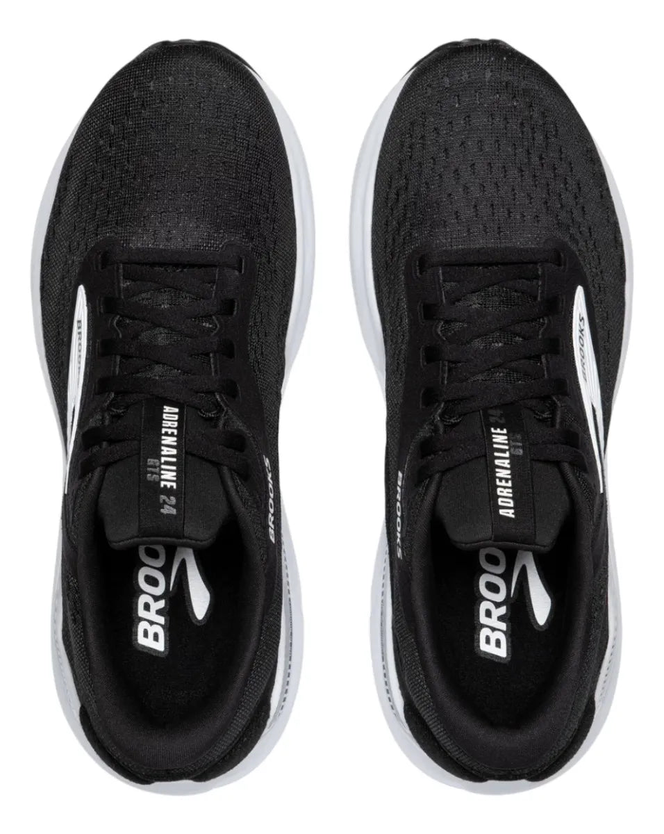 Brooks Adrenaline Gts 24 Men's Black White Athletic Running Shoe Stability 1104371d087 Footwear by Brooks – Don't Panic Shoes