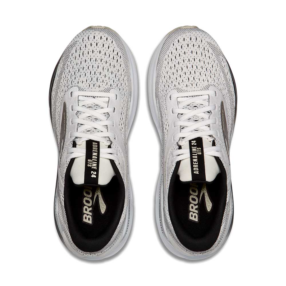 BrookS Adrenaline Gts 24 Men’s White Black Pelican Supportive Stability Running Shoes 1104371d126 Footwear by Brooks – Don't Panic Shoes
