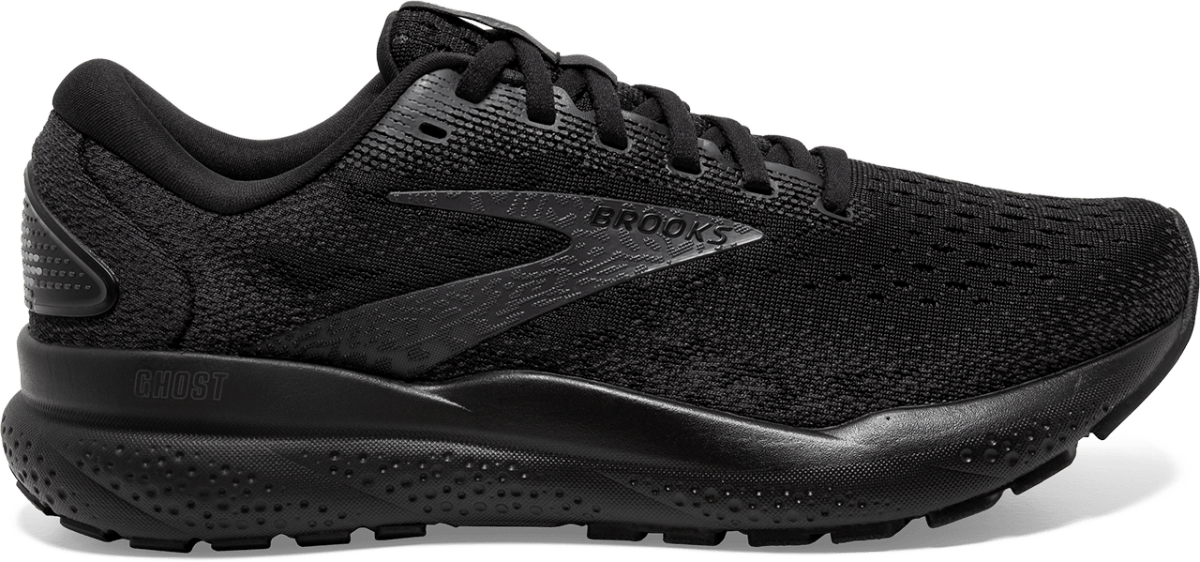 BrookS Ghost 16 Men’s Black Ebony 1104181d020 Running Shoes Neutral Cushion Footwear by Brooks – Don't Panic Shoes