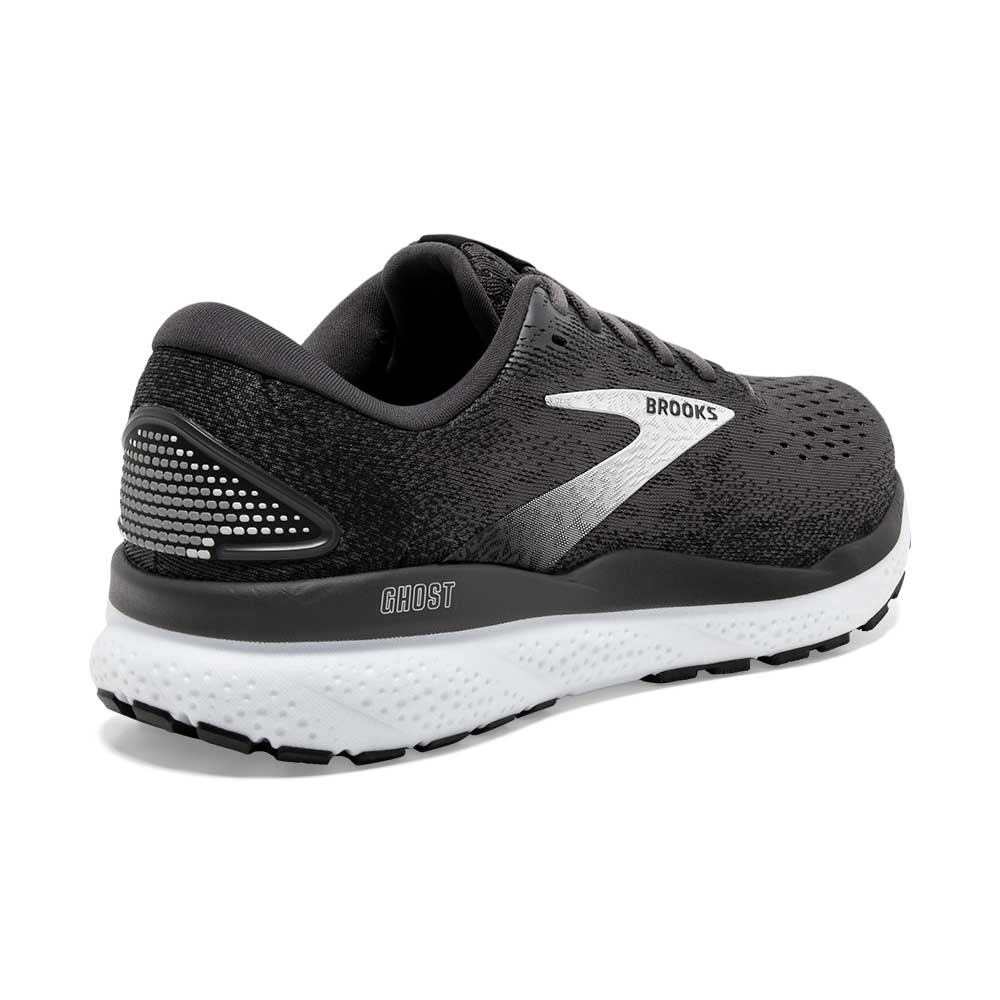 BrookS Ghost 16 Men’s Running Shoe Neutral Cushioning Black Grey White 1104181d090 Footwear by Brooks – Don't Panic Shoes