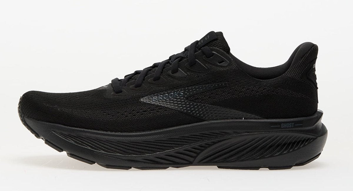BrookS Ghost 17 Men’s Performance Road Running Shoes Black Black Ebony 1104421d020 Footwear by Brooks – Don't Panic Shoes