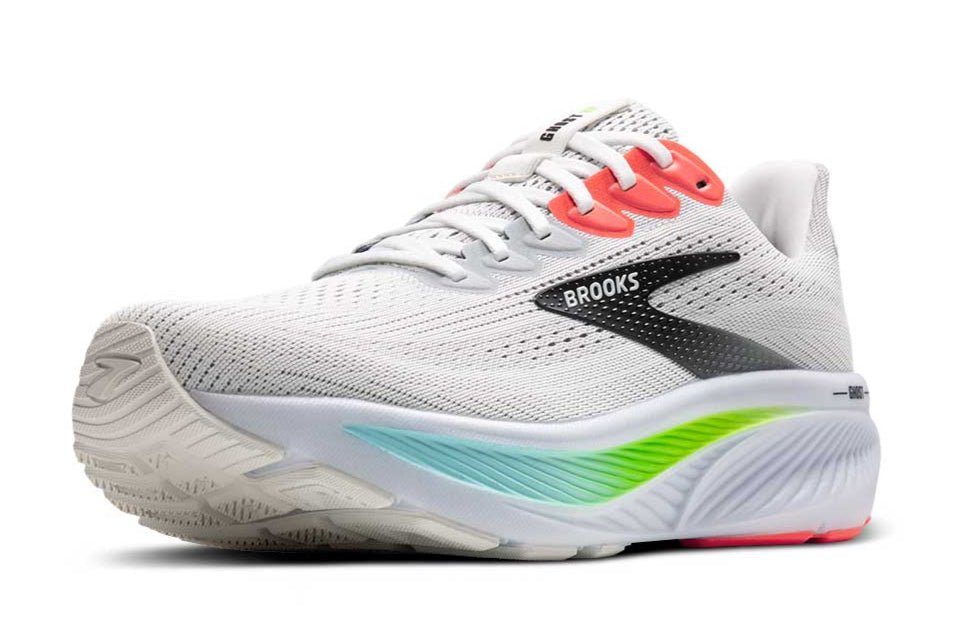 Brooks Ghost 17 Running Neutral Cushioning Men's White Pink Clay Gecko 1104421d112 Footwear by Brooks – Don't Panic Shoes