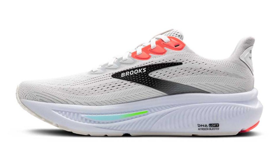 Brooks Ghost 17 Running Neutral Cushioning Men's White Pink Clay Gecko 1104421d112 Footwear by Brooks – Don't Panic Shoes